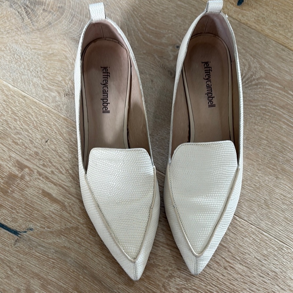 Jeffrey Campbell Cream Women's Loafers